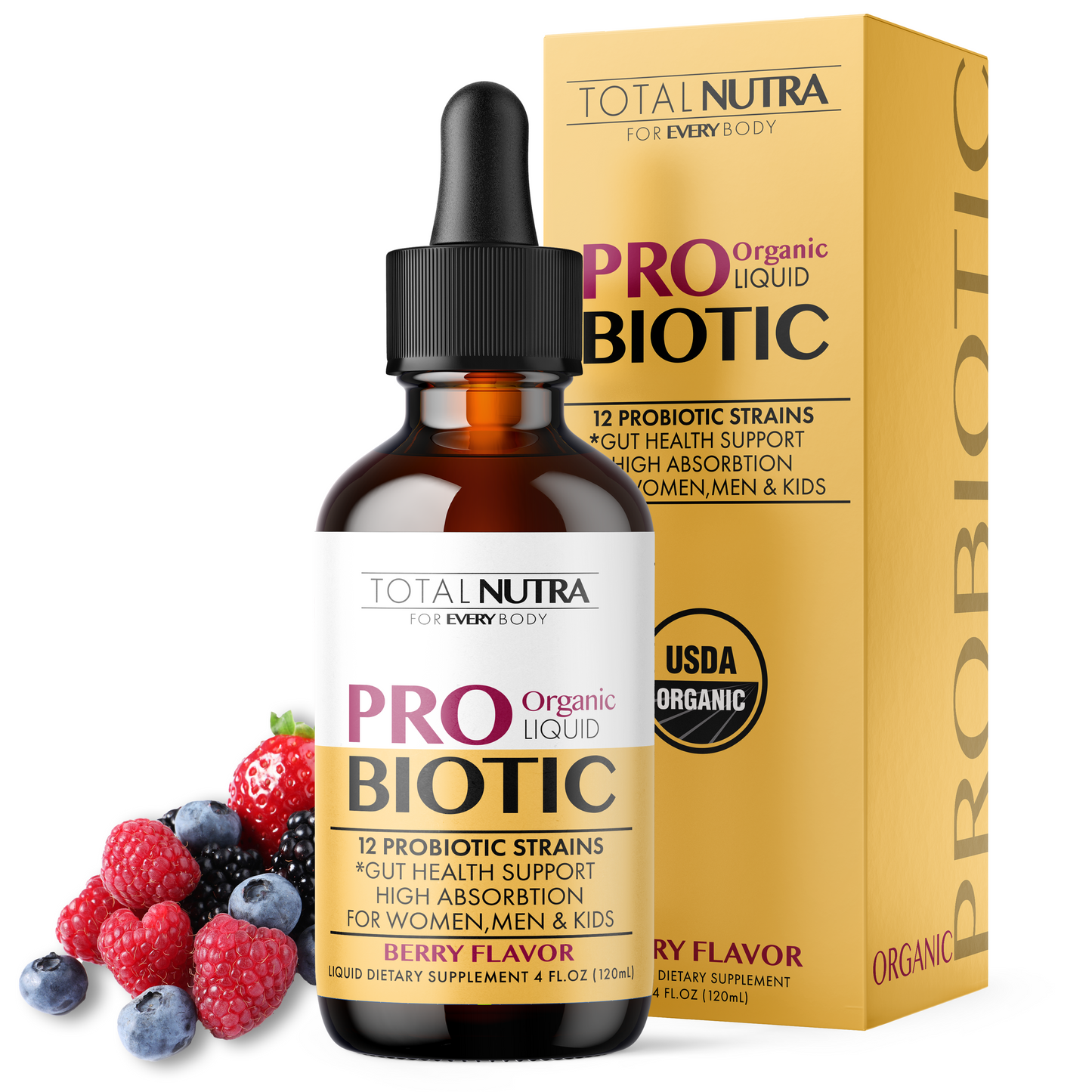 Liquid Probiotic Berry Flavor
