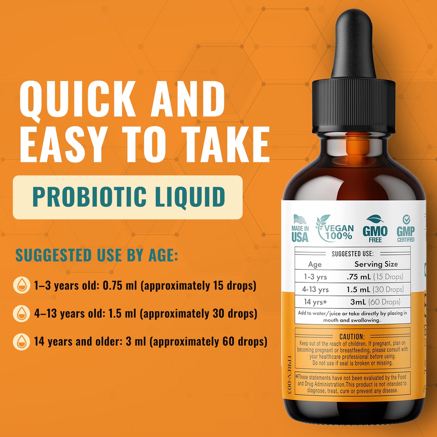 USDA Certified Organic Liquid Probiotic