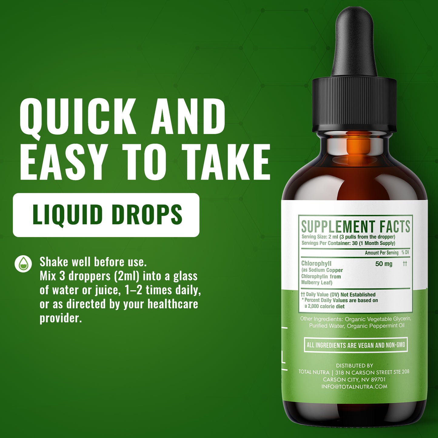 Liquid Chlorophyll Drops 50mg