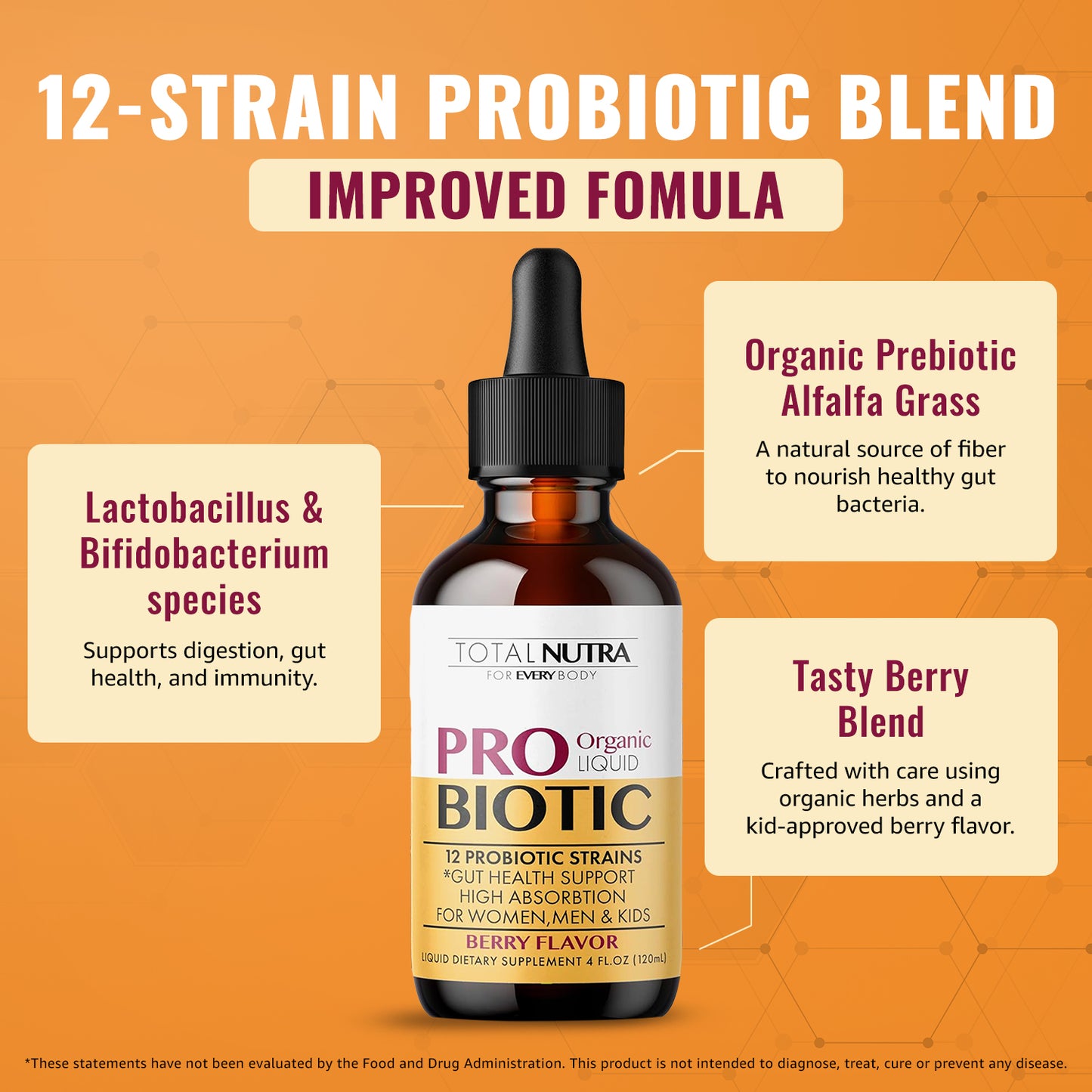 Liquid Probiotic Berry Flavor